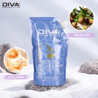 DIVA Double Treatment Collagen Hair mask ทรีทเม้นท์บำรุงผมดีว่า คอลลาเจน