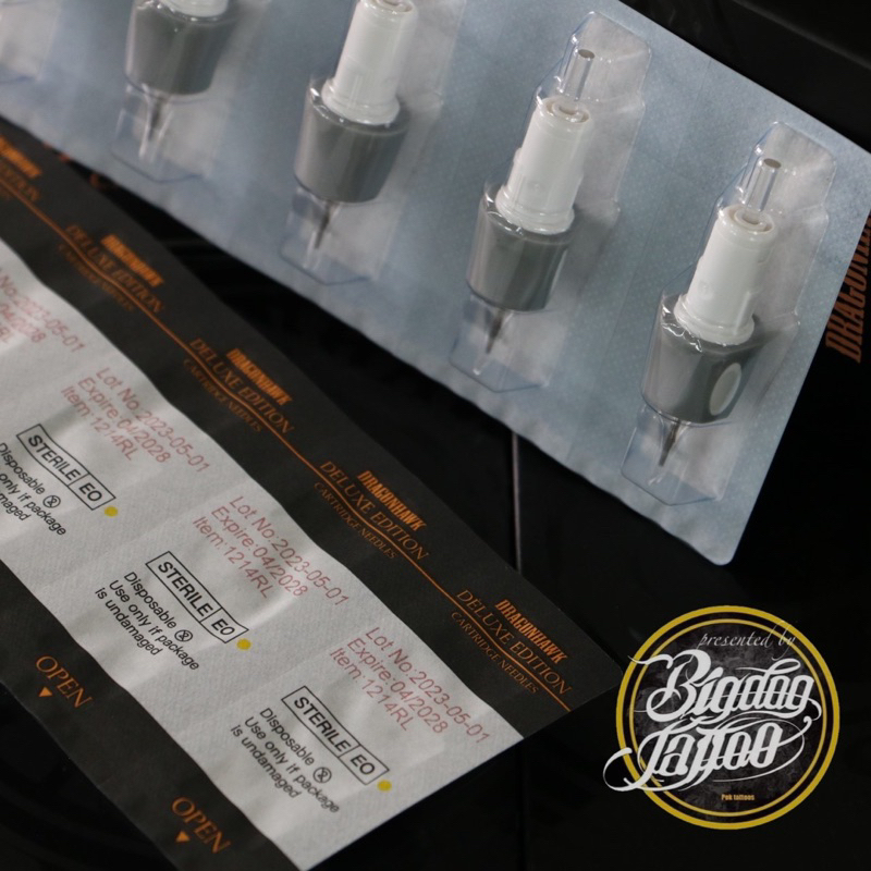 เข็มสัก Dragonhawk(เเบ่ง/เล่ม) Tattoo Cartridges /RL RM RS M1 tattoo/ needle