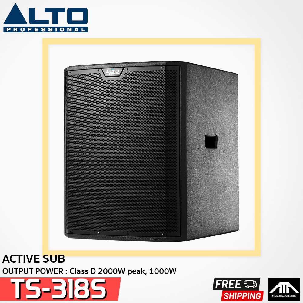 ตู้ลำโพง ACTIVE ALTO TS-318S ซับเบส 18 นิ้ว มีแอมป์ในตัว 2000 W. DSP SUB BASS 18 TS 318S TS318S 2000