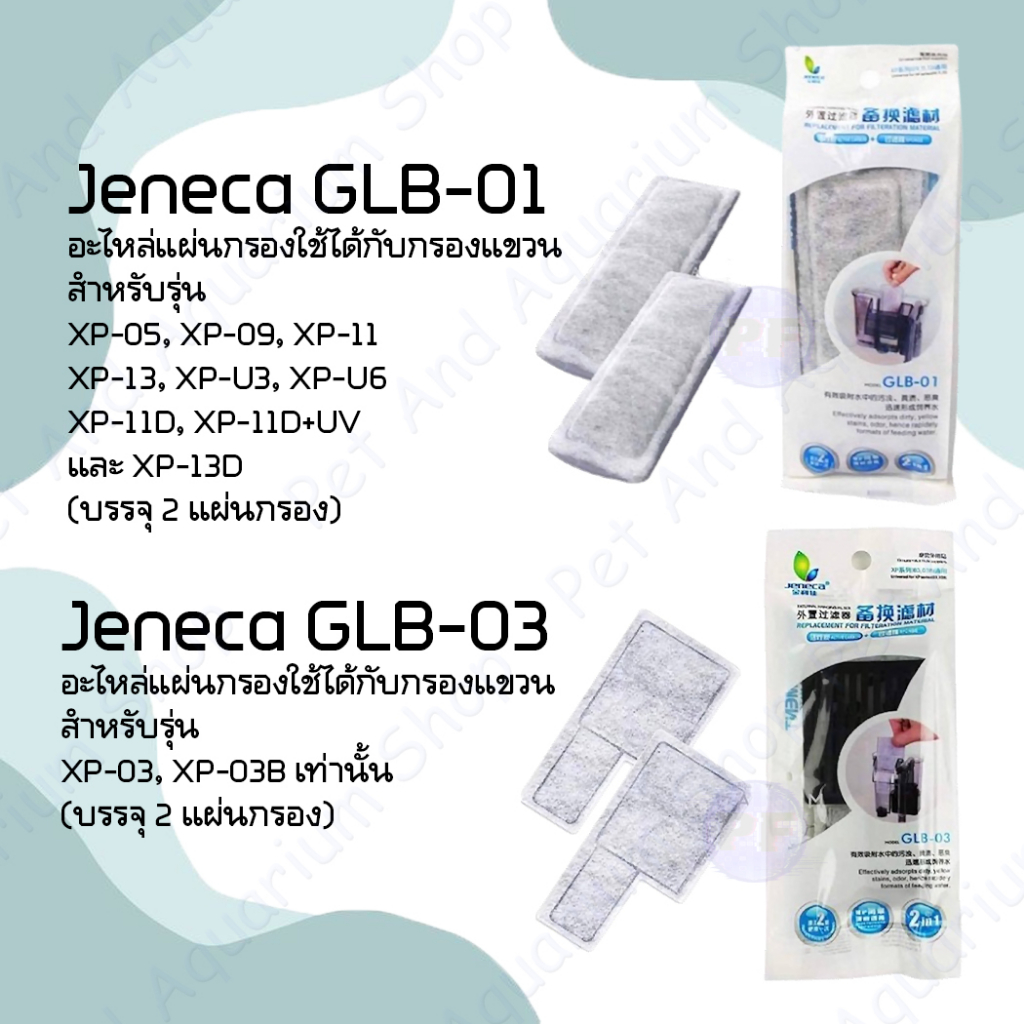 Jeneca GLB-01, GLB-03 อะไหล่แผ่นกรองใช้ได้กับกรองแขวน