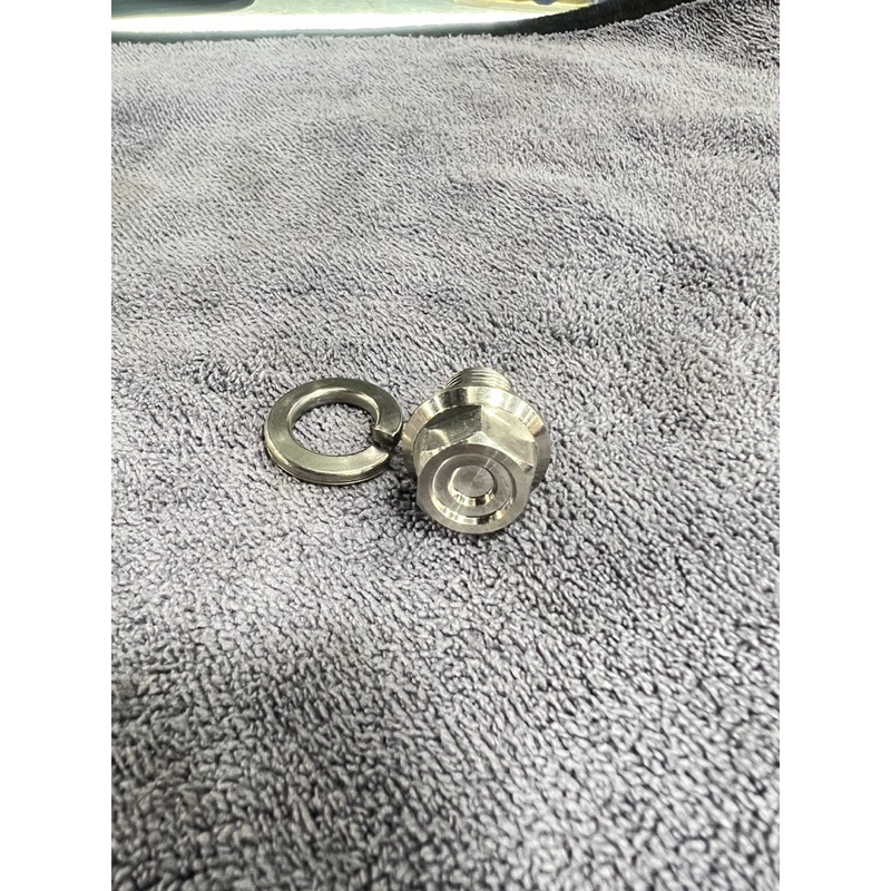 น็อตสแตนเลส งานกลึงcncอุดเซนเซอร์  คอท่อ Xmax Forza น็อตอุดเซนเซอร์ท่อพร้อมแหวนกันคลายสแตนเลส - รูปที่ 3