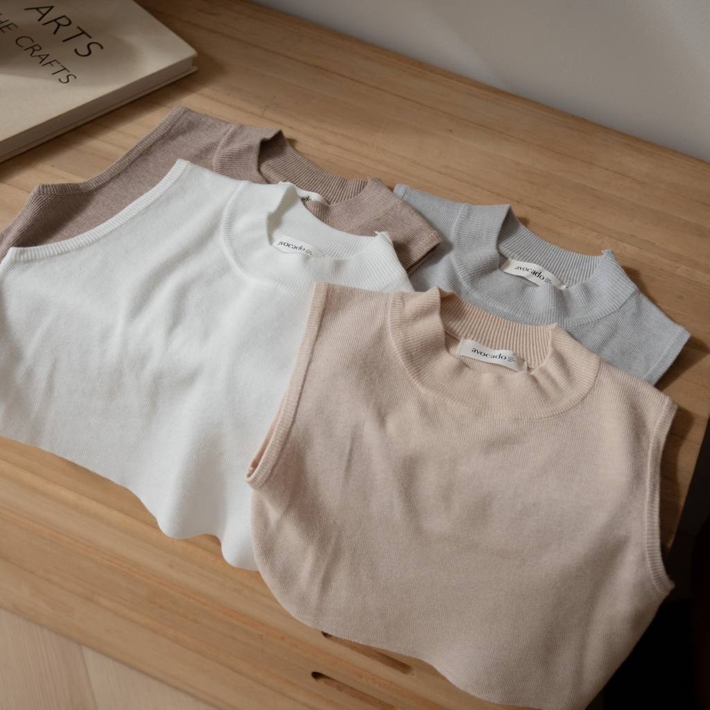 avocado เสื้อกล้ามคอปีน Lyta sleeveless tops