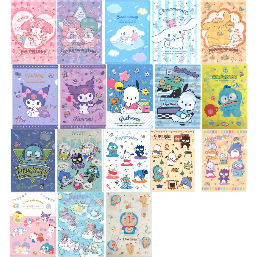 【Direct from Japan】Sanrio, Japan Anime Plastic File Folders A4 Paper Storage Stationery Japan Little