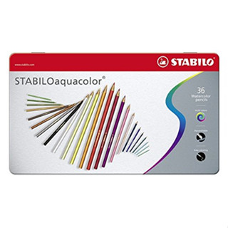 Stabilo Aquacolor ชุดสีไม้ระบายน้ำ กล่องเหล็ก 36 สี / 24 สี / 12 สี สีไม้ระบายน้ำ Made in Germany