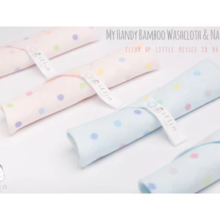 Iflin Baby - ผ้าเช็ดปาก ผ้าอาบน้ำและผ้าอเนกประสงค์ใยไผ่ - ขนาด 10×12 นิ้ว มี 6 ผืน / กล่อง