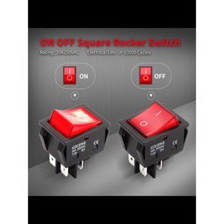 สวิตซ์ตู้เชื่อม Daiertek Rocker Switch KCD4 4 pin 30A/250vac Heavy duty