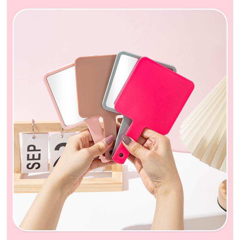 พร้อมส่ง กระจกส่งหน้ามีด้านจับใช้งาน DIY ได้ มีหลายขนาด