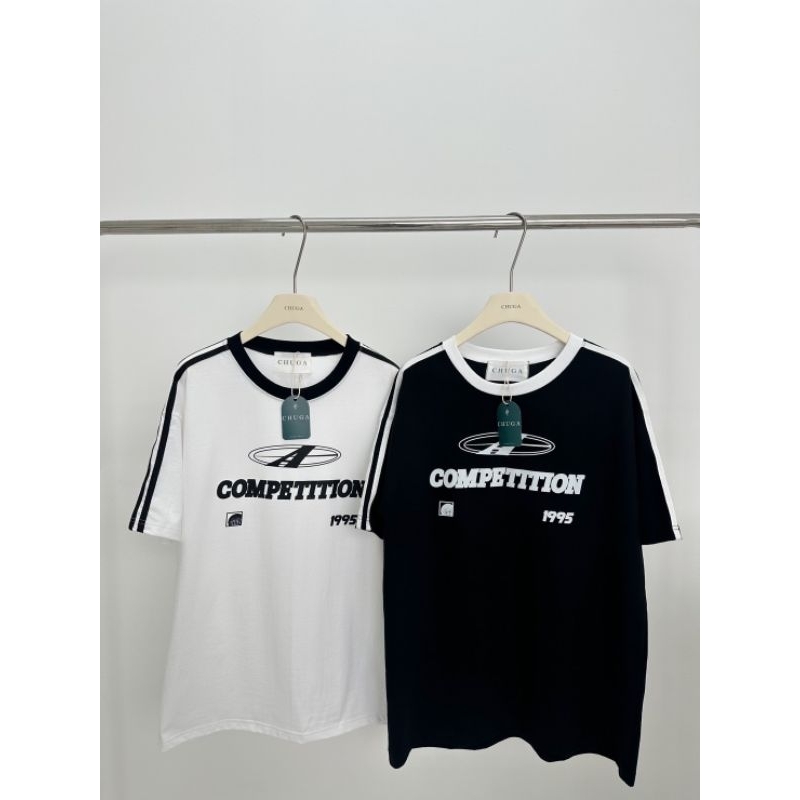 ลาย : Competition เสื้อ Chuga ทรง Oversize อก 44-46"