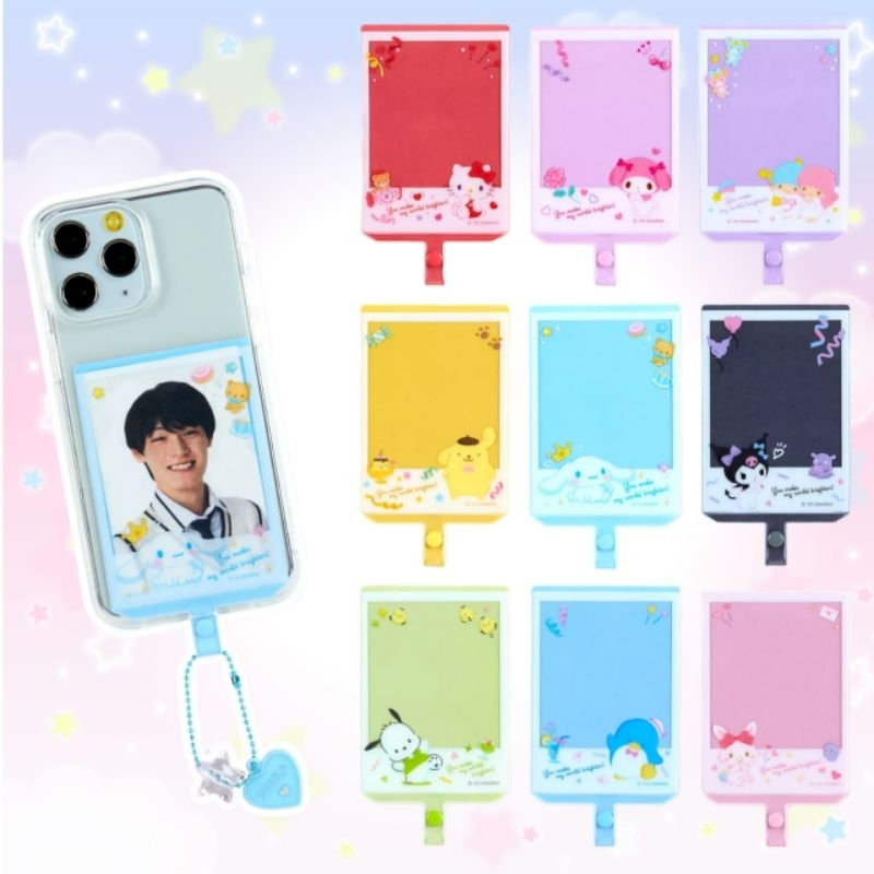 Sanrio Card holder Phone Tab Pocket mx ใส่รูปหรือใส่การ์ด ไว้ใส่หลังมือถือ ของแท้นำเข้าจากประเทศญี่ปุ่น