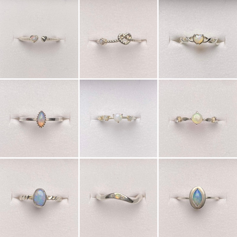 Winterwinter Jewelry Silver925 : เครื่องประดับเงินแท้ รวมแบบแหวนโอปอล์ ( opal )