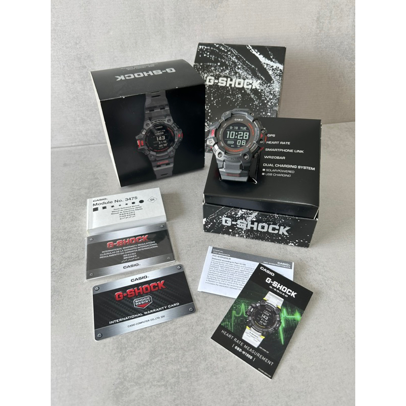 G-Shock มือสอง สภาพดี G-SQUAD GBD-H1000 with Heart Rate Monitor and GPS