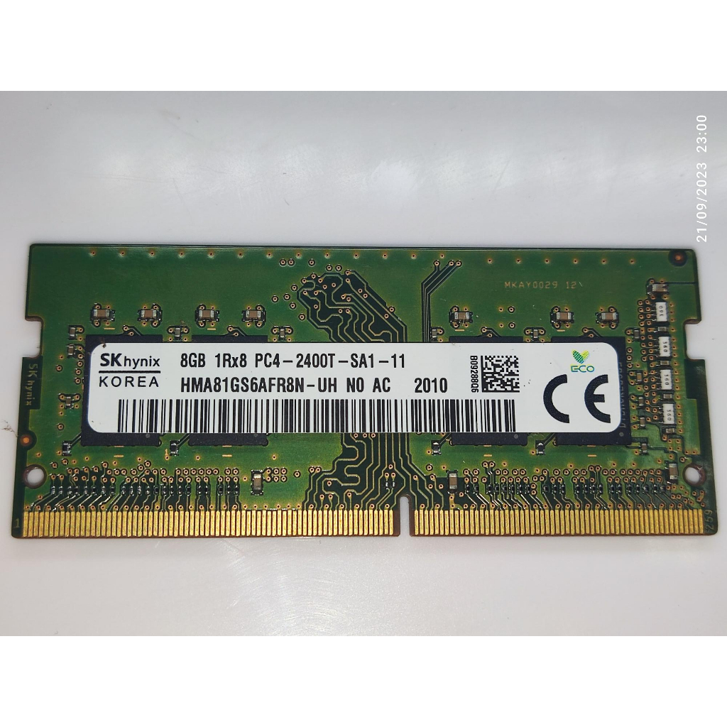 Ram notebook แรมโน๊ตบุ๊ค DDR4 8GB SODIMM บัส 2400 (Skhynix 8GB 1Rx8 PC4-2400T-SA1)
