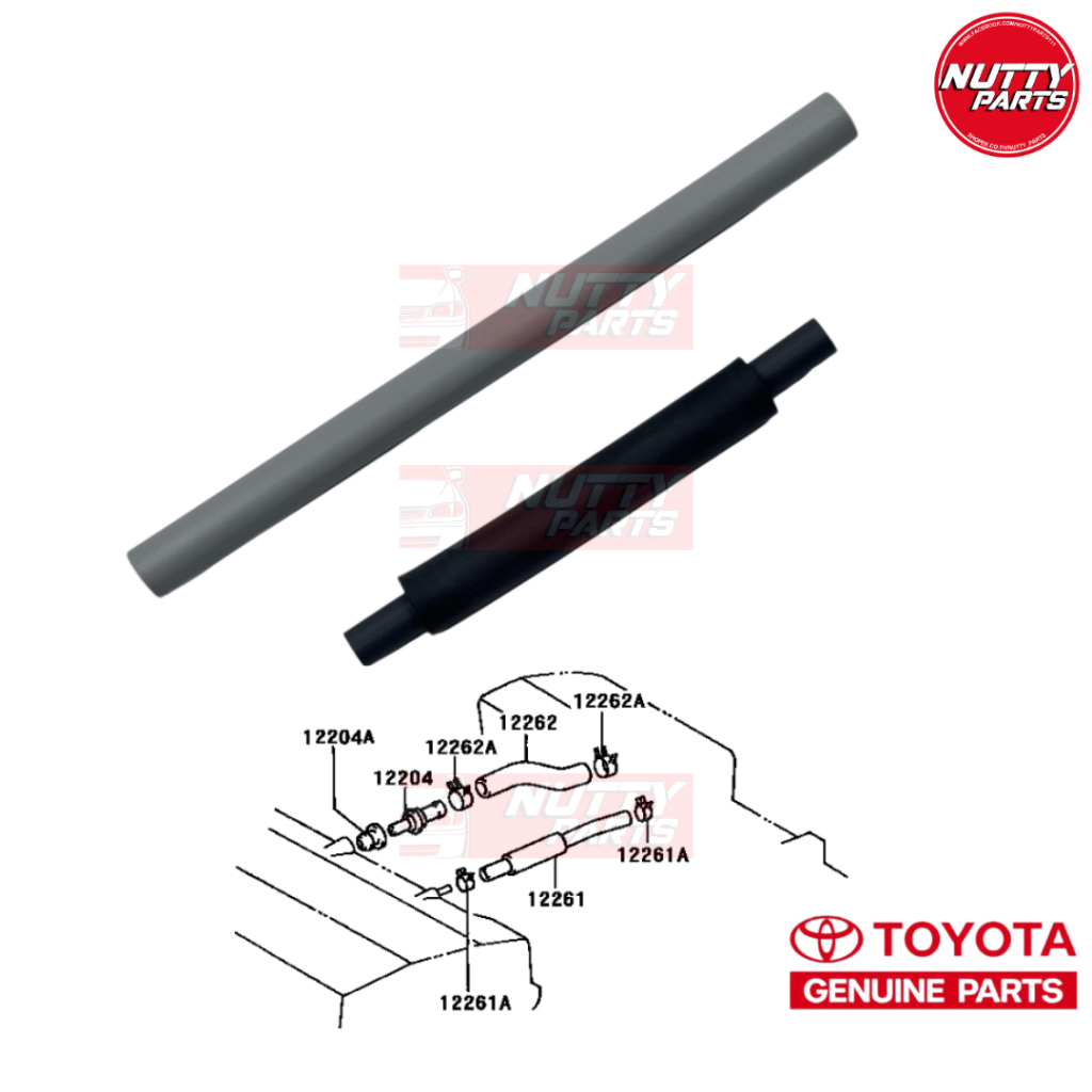 อะไหล่แท้ ท่อยางวาล์วหายใจ Toyota Corolla AE101-AE110-AE111-AE112 AL50 AT190 4A-FE,5A-FE,7A-FE