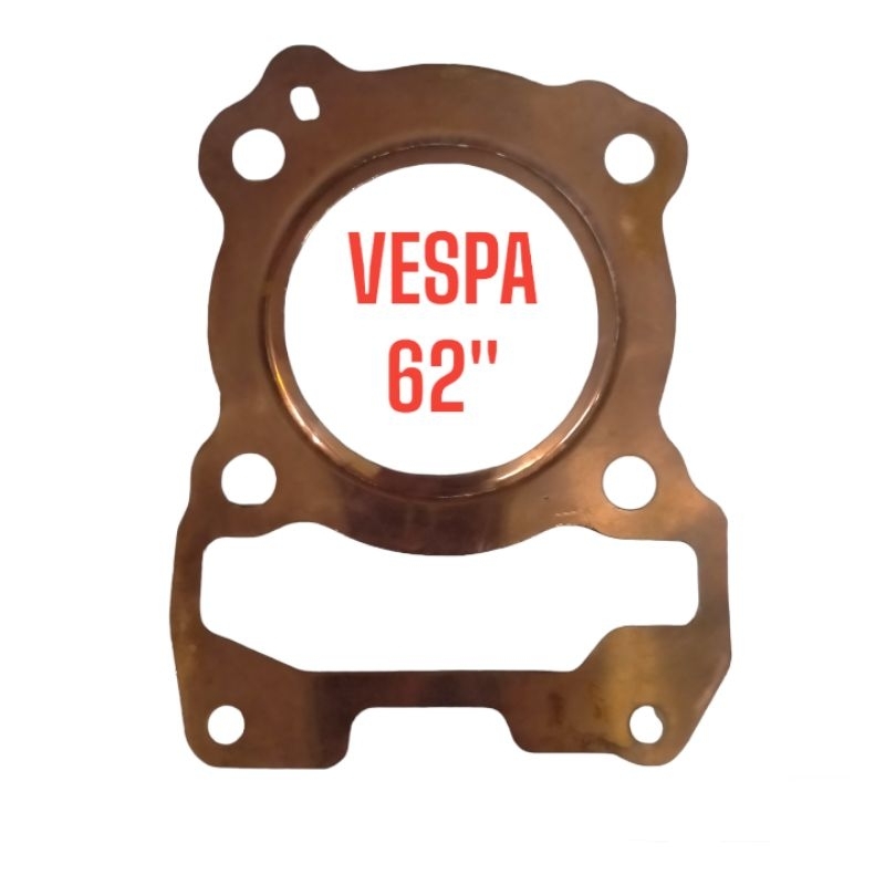 ประเก็นฝาสูบแต่ง ทองแดง (TSP) รหัส045725 ขนาด62"มม ใช้รถรุ่น VESPA-150 , VESPA150