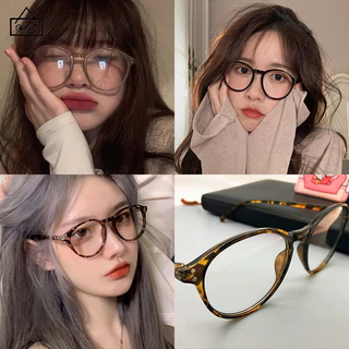 COD❤️พร้อมส่งในไทย-แว่นกรองแสงสีฟ้ากรอบกลมใหญ่ป้องกันแสงสีฟ้าคอมพิวเตอร์แฟชั่นย้อนยุคสไตล์เกาหลีผู้ชายและผู้หญิง-a.one