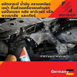 สเปรย์ทำความสะอาดเบรค ชิ้นส่วน อเนกประสงค์ Wurth Brake Cleaner จากเยอรมัน ขนาด 500 ml