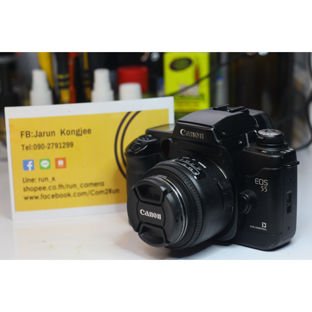 กล้องฟิล์ม Canon EOS 55 + Sigma 24mm F2.8 สภาพนางฟ้า