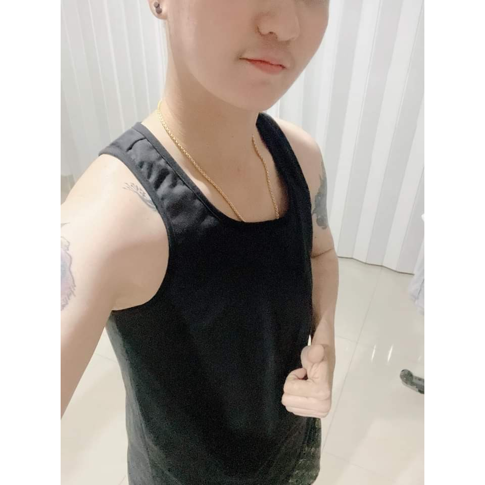 (SET 10 ตัว 1,500 บาท ) คละสี คละไซส์ได้ TOM FIN เสื้อกล้ามทอม ใส่แล้วอกแบนเรียบ รุ่น Classic - รูปที่ 3