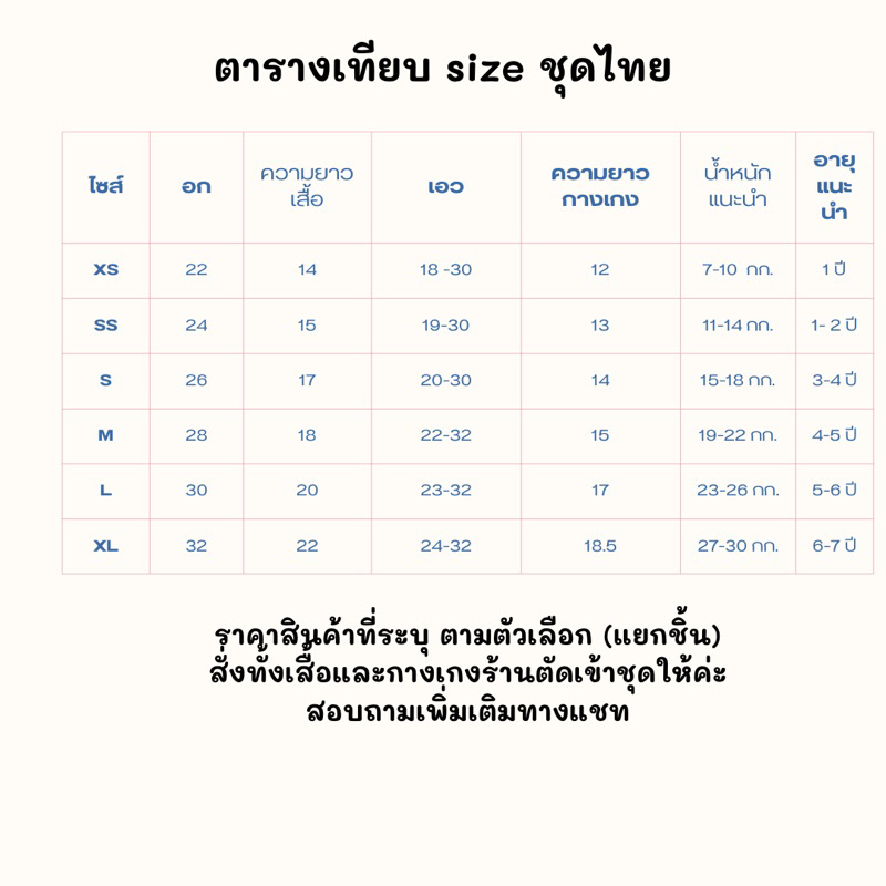 ชุดไทยเด็กชาย ชุดไทยอนุบาล ผ้าคอตตอน 100% (คอกลม) - รูปที่ 3