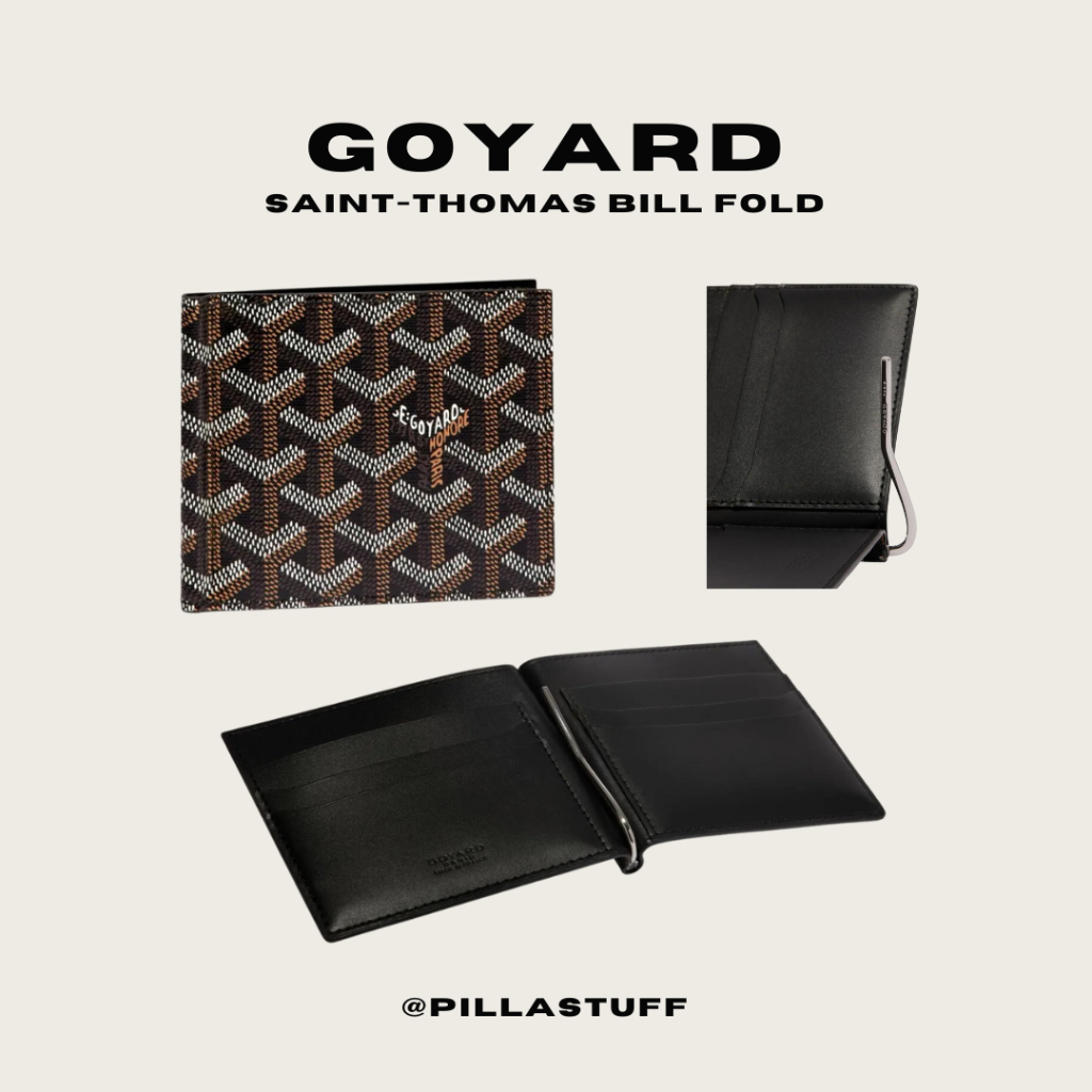 แท้100%🔥 Goyard Saint-Thomas Bill Fold กระเป๋าสตางค์ Money Clip [สีแจ้งในแชท]