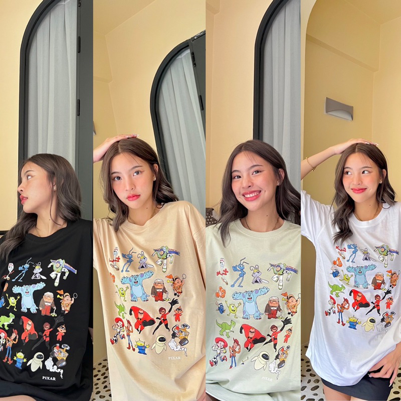 พร้อมส่ง เสื้อยืดโอเวอร์ไซส์ Kancha รวมพิกเซล