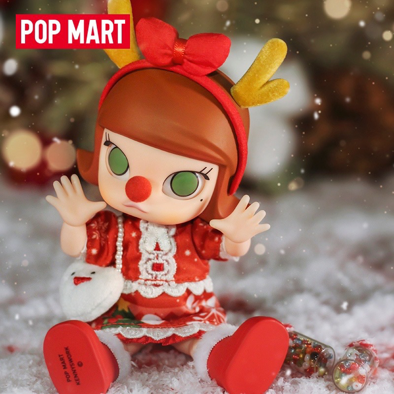 ฟิกเกอร์ POPMART POPMART MOLLY Christmas Reindeer ของขวัญคริสต์มาส สําหรับเด็กผู้หญิง