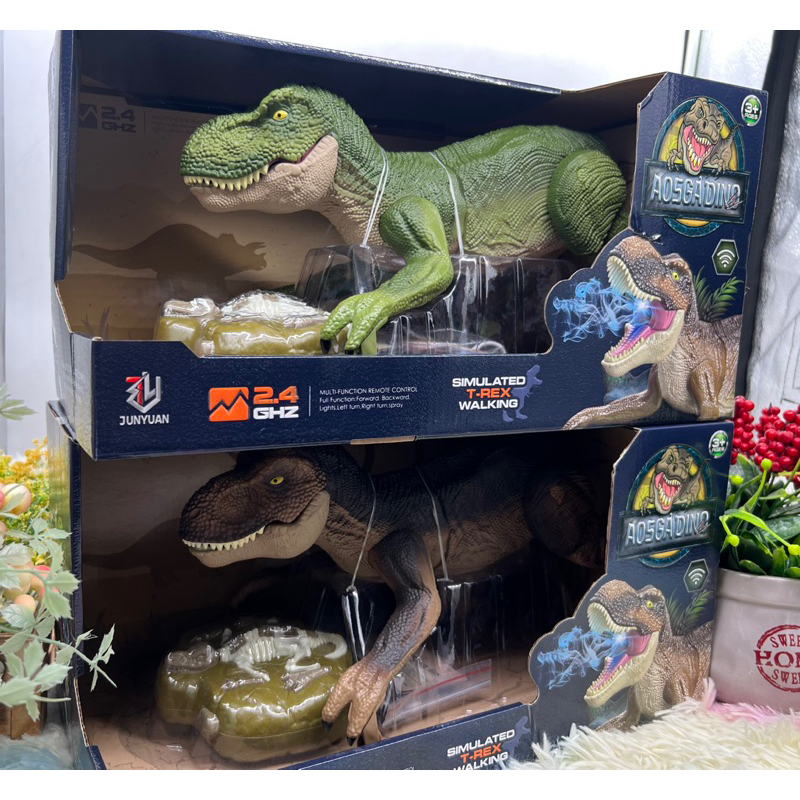 Dinosour ไดโนเสาร์ ไดโนเสาร์บังคับรีโมทคอนโทล ทีเร็กซ์ T-rex ไดโนเสาร์เสมือนจริง ไดโนเสาร์เดินหน้า~ถอยหลังได้QX040