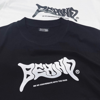 เสื้อยืด BEHIND แขนสั้น Oversize 