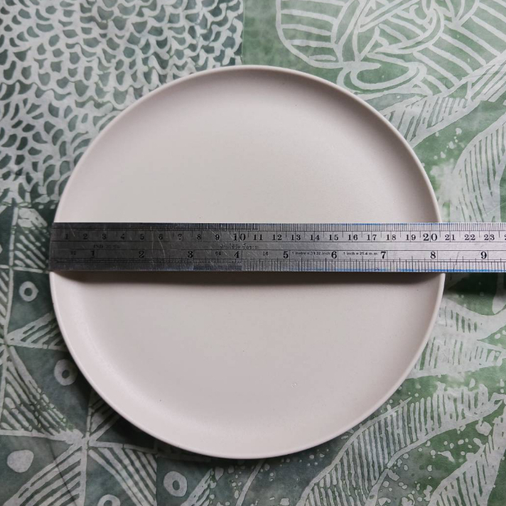 จานเซรามิคขาวเคลือบด้าน ดีไซน์สวยงาม คุณภาพเกรดส่งออก - รูปที่ 4