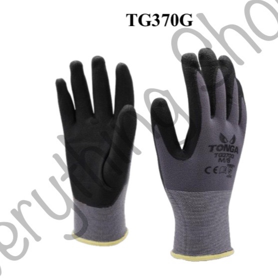 ถุงมือไนล่อนเคลือบโฟมไนไตร TONGA TG370G SIZE S M L ของแท้ราคาถูก 🔨🔧🧤อัพเดตถุงมือที่ได้รับมาตรฐานEN38