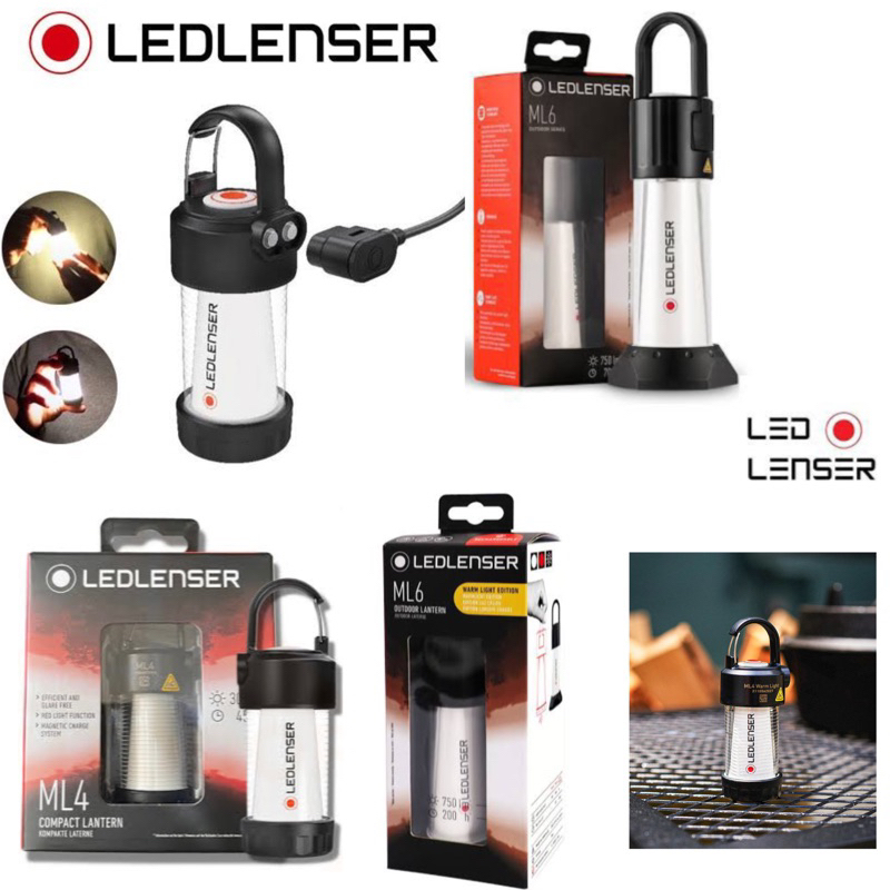 Ledlenser ตะเกียง LED รุ่น ML4 , ML6 มีให้เลือกแสง 2 สี (แสงขาว , แสงวอร์ม) ผลิตจากประเทศเยอรมัน รับประกัน7ปี!!
