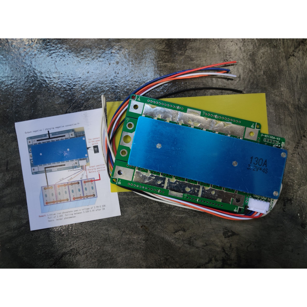 BMS 4S 12V 130A-200A-260A-390a สำหรับสตาร์ทรถยนต์ BATTERY LITHIUM PHOPHATE LIFEPO4