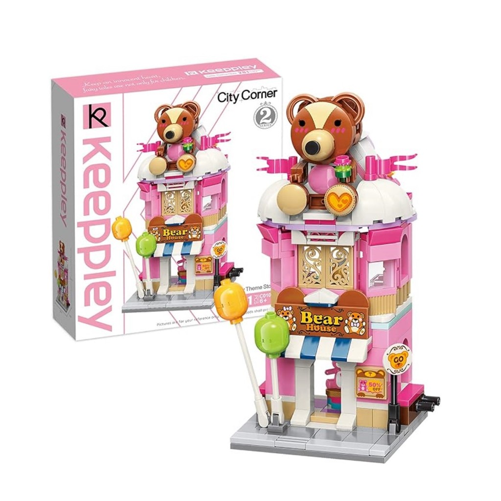Keeppley (คีปเพลย์) บริคตัวต่อ Teddy Theme Store รหัส QMGC0109