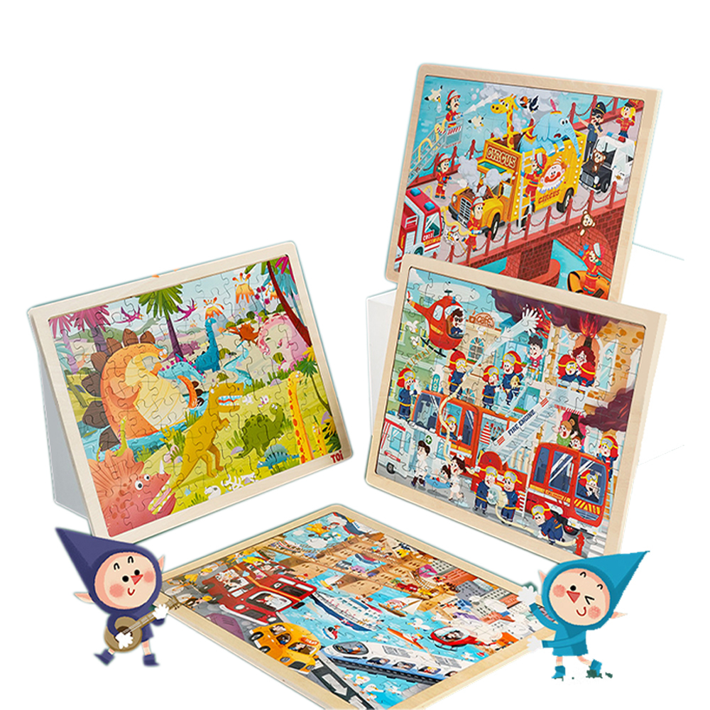 TOi จิ๊กซอว์ไม้ Wooden Puzzle เหมาะสำหรับเป็นของเล่นเด็กเสริมพัฒนาการ 3 ขวบขึ้นไป