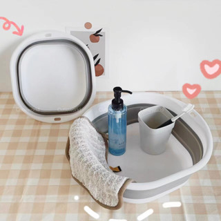 กะละมังพับได้ กะละมังซักผ้า กะละมังล้างผัก ซักผ้า ตั้งแคมป์ …