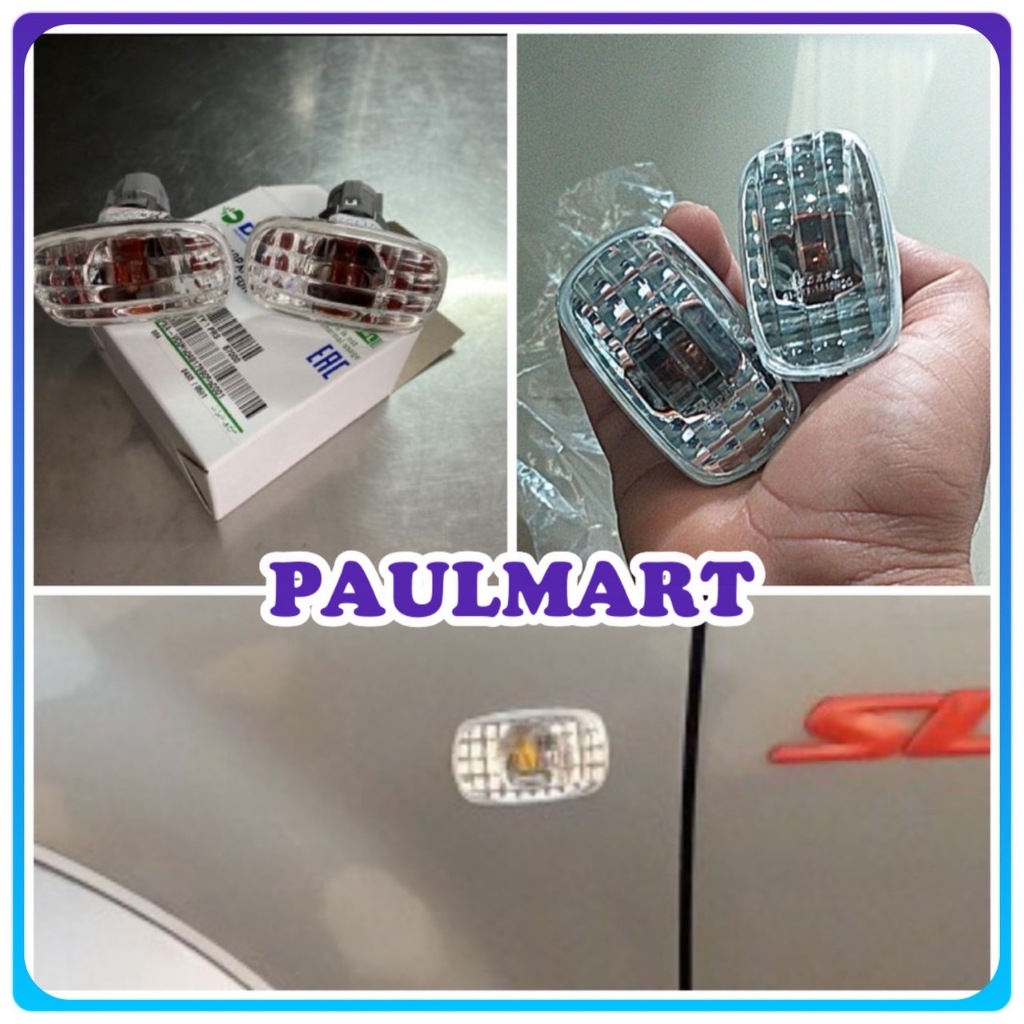 (โค้ดIGSPQลด20.-*) ไฟเลี้ยวแก้มข้าง ไฟแก้ม ไฟเลี้ยวข้าง ลายเพชร คริสตัล ดีแมค Dmax2002-2022 คู่ซ้ายขวา ไฟเลี้ยว