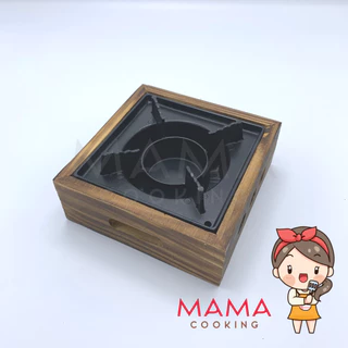 Mama Cooking - หม้อนาเบะ เตาสุกี้ญี่ปุ่น ขนาด 18 ซม. สำหรับ หม้อไฟ หม้อสุกี้ ชาบู แถมฟรีแอลกอฮอก้อน