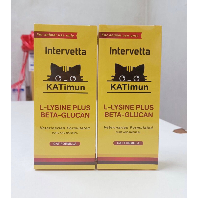 KATimun อาหารเสริมแมว L-Lysine และ Beta-glucan กระตุ้นภูมิคุ้มกันแมว(Exp.15-05-2025)