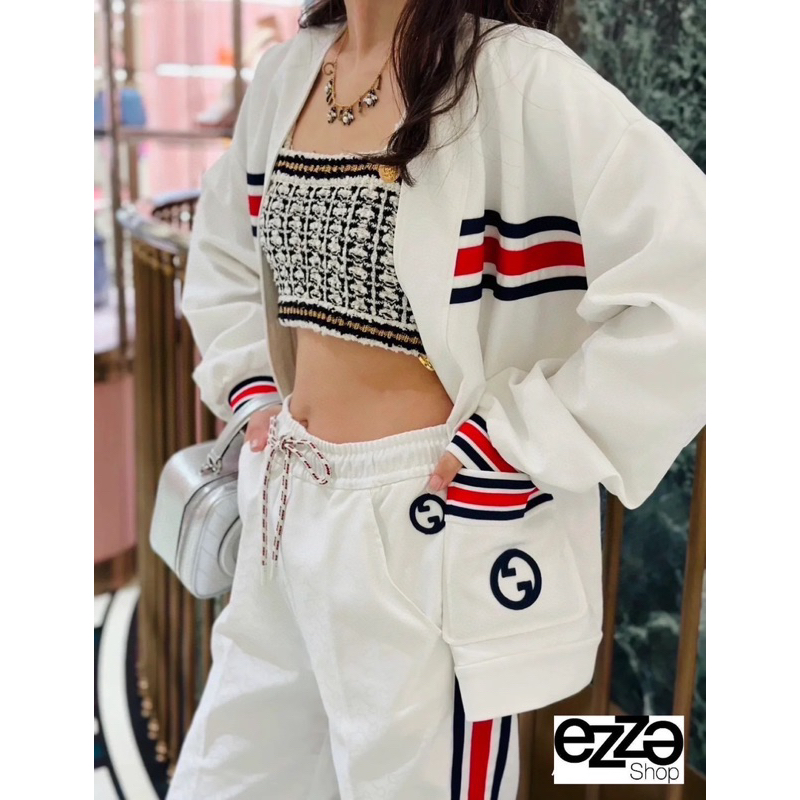 GUC I TECHNICAL JERSEY CARDIGAN WITH WEB & PANTS