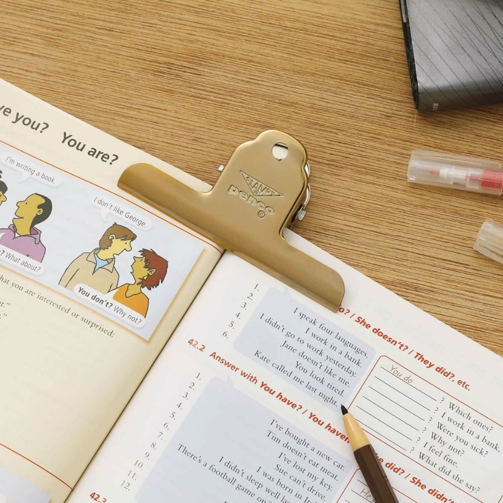 Penco Clip M Gold / คลิปเหล็ก ไซส์ M สีทอง แบรนด์ Penco จากประเทศญี่ปุ่น (HDP195) - รูปที่ 4