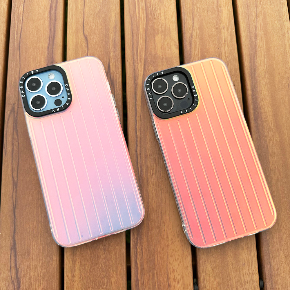 🔥ส่งจากไท🔥มีน้ำค้างแข็ง เคสไอโฟน 15Pro max กระเป๋าเดินทาง เลเซอร์ เคส for iPhone 15Pro 14 13Pro max 