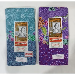 แพ็คคู่ 2 ผืน คอตตอนแท้ 100 % ผ้าถุงตรา เจ้าหญิง ซุปเปอร์ RATNA DEWI 2 เมตร ( สีม่วง) + สีเขียวหยก ) (SET 46) เย็บแล้ว