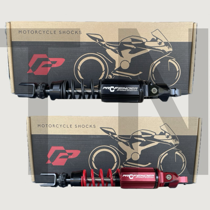 โช้คหลัง PROFENDER รุ่น AIR SERIES และ X SERIES มีสีแดง, สีดำ (Forza350) ของแท้ของพร้อมส่ง ประกันศูนย์