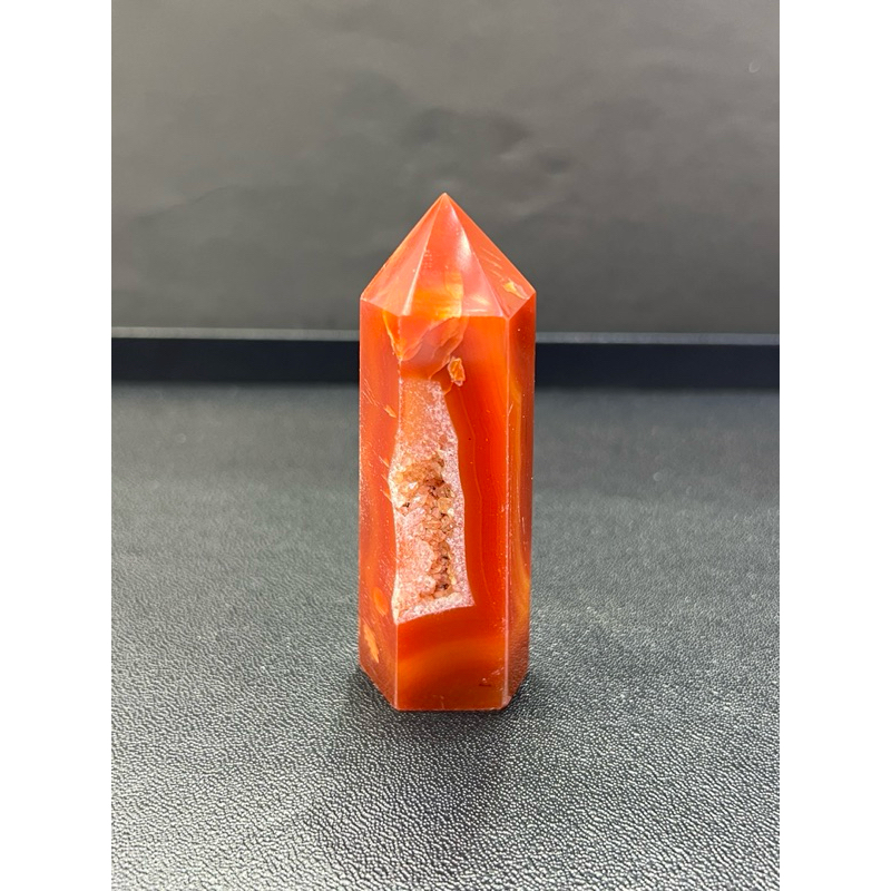 Druzy Carnelian Agate Tower Point