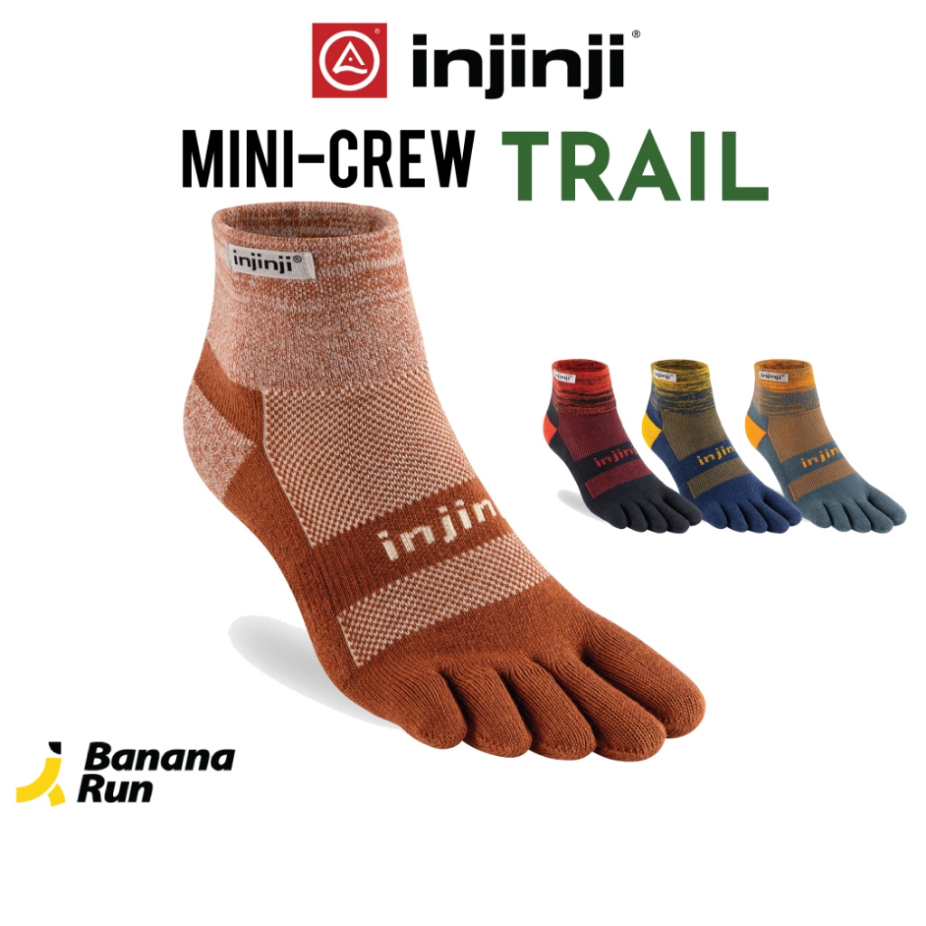 Injinji Trail Mini-Crew ถุงเท้าแยกนิ้ว วิ่งเทรล หุ้มตาตุ่ม