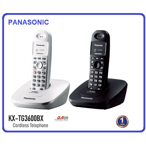 โทรศัพท์ไร้สาย PANASONIC KX-TG3600  รับประกันศูนย์ PANASONIC 1ปี