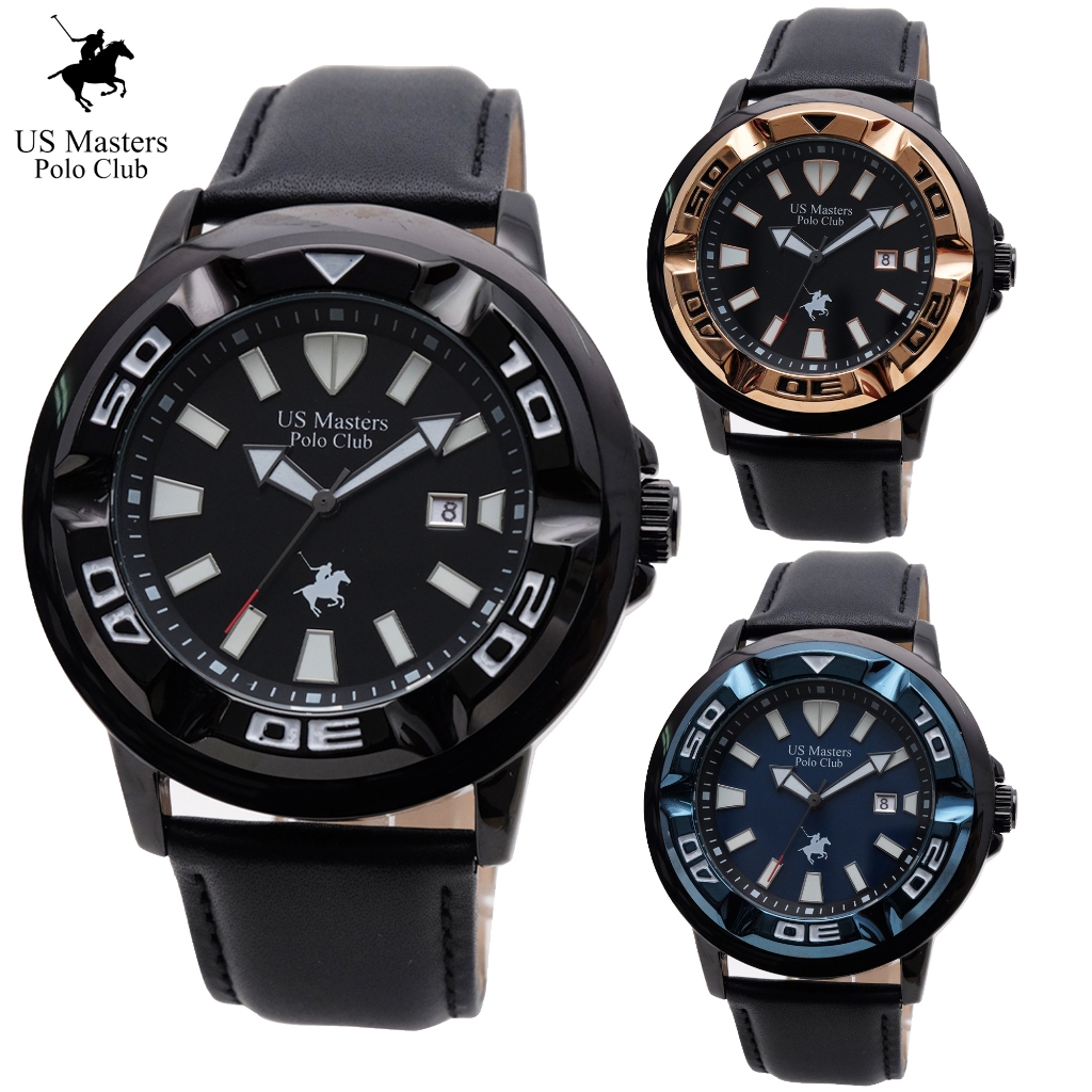 US Master Polo Club นาฬิกาข้อมือผู้ชาย สายหนัง รุ่น USM-220610G
