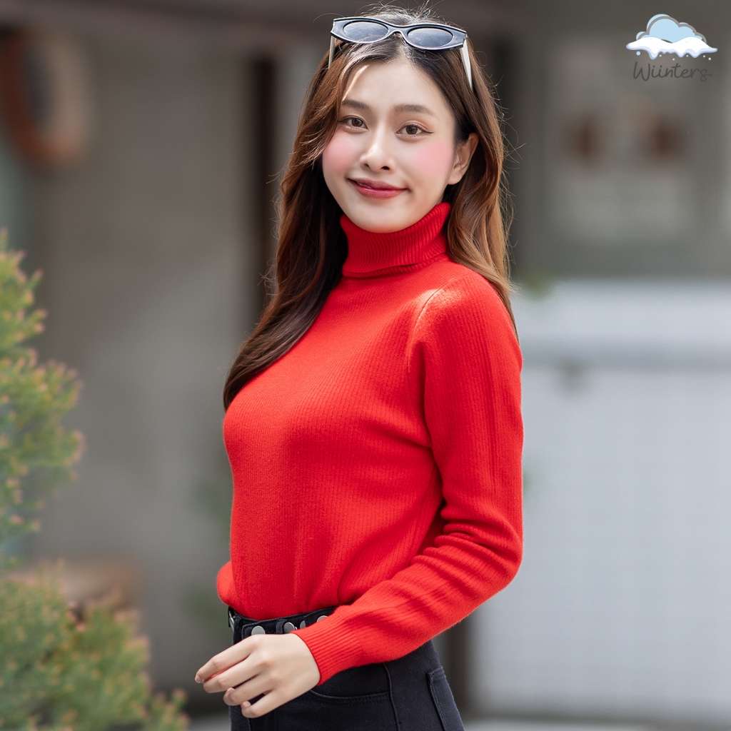 [ Anastasia Sweater ] 7 สี I​ เสื้อคอเต่าบุขน เสื้อแขนยาวบุขน ชุดกันหนาว กันหนาวติดลบ