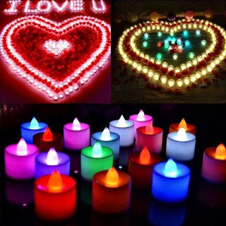 “แถมถ่าน”โคมไฟ LED รูปเทียน ไม่มีเปลวไฟและควัน สำหรับบ้าน ตก…