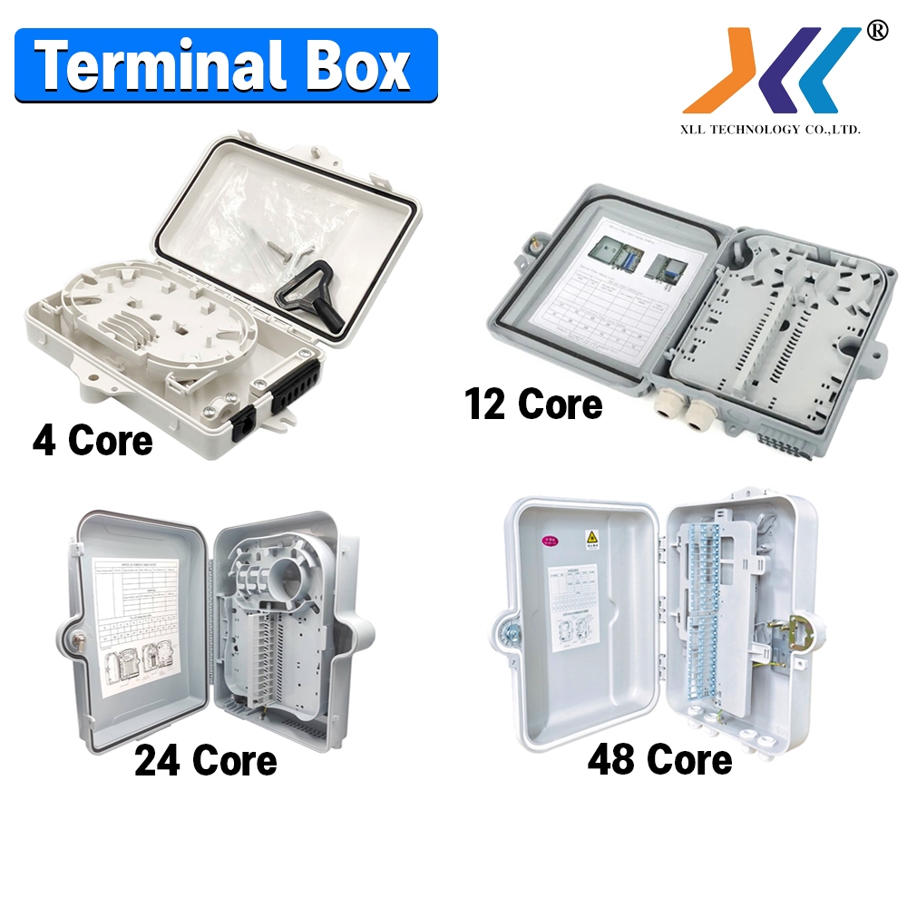 ตู้เเยกสายไฟเบอร์ออฟติก กล่องพักสาย Fiber Optic Box  4Core 12Core 24Core 48Core